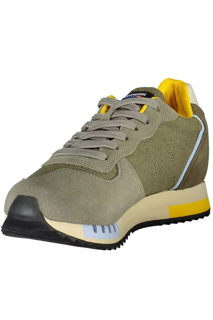 Blauer Green Leather Men Sneaker