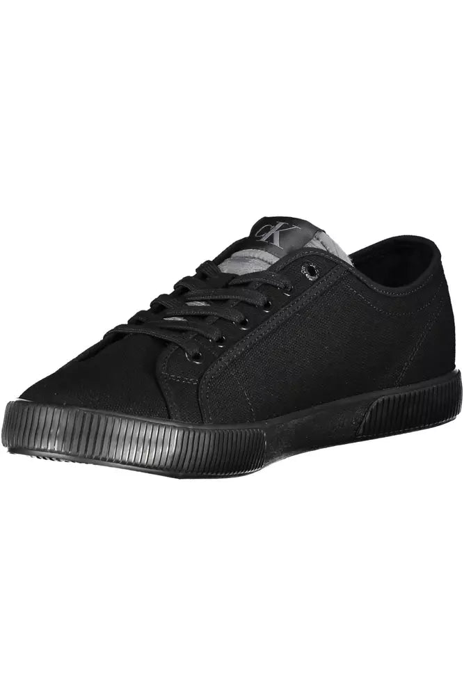 Calvin Klein Black Cotton Men Sneaker