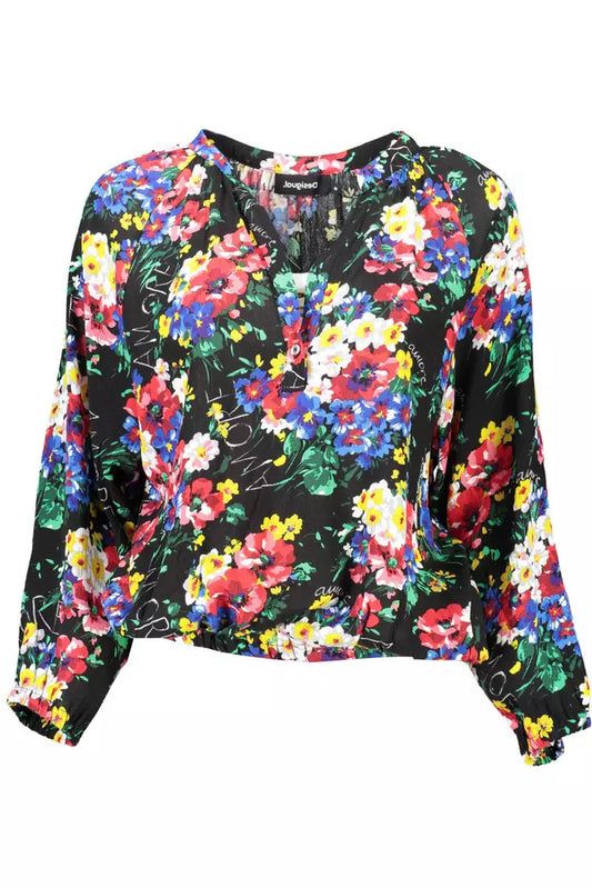 Desigual Sort Viscose Dame Top