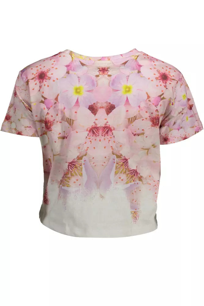 Desigual Pink bomulds top til kvinder