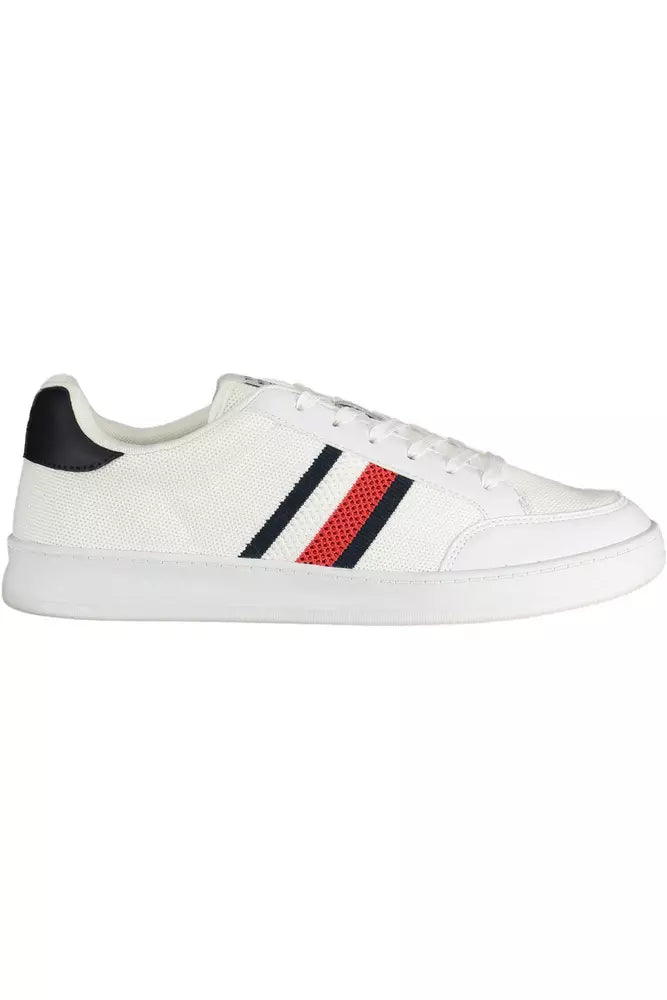 Tommy Hilfiger Hvid Polyester Herre Sneaker