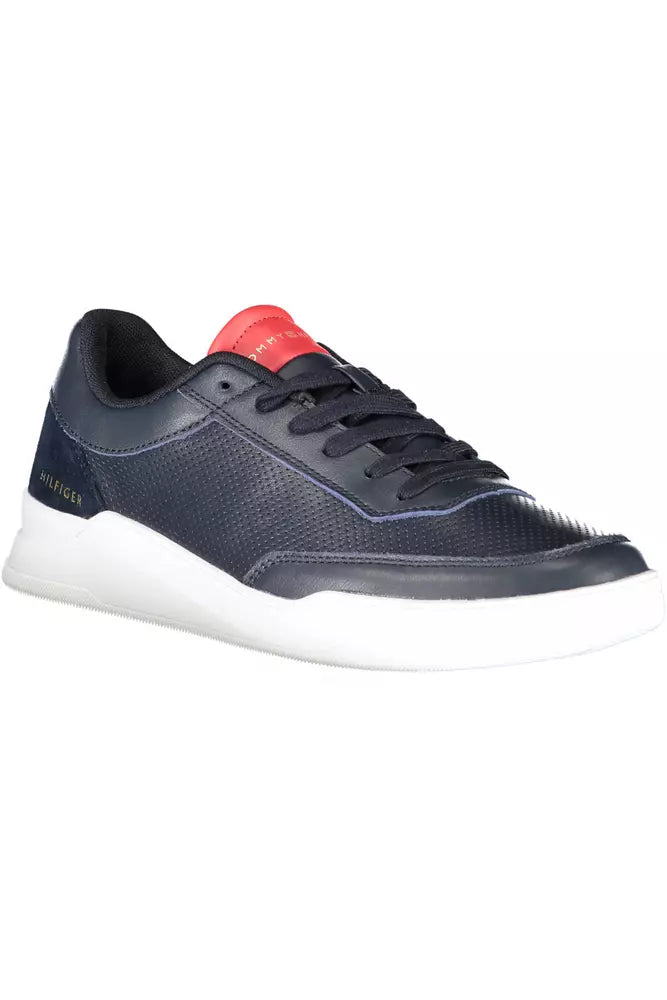 Tommy Hilfiger Blå Læder Sneaker til mænd