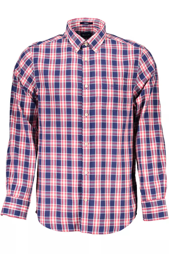 Gant Blue Cotton Men Shirt