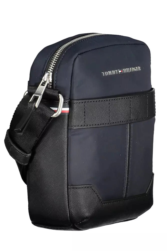 Tommy Hilfiger blå polyester skuldertaske til mænd