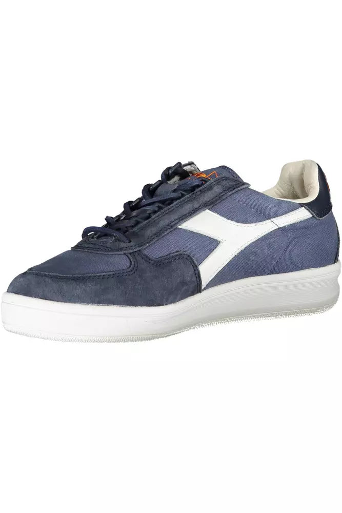 Diadora blå læder sneaker til kvinder