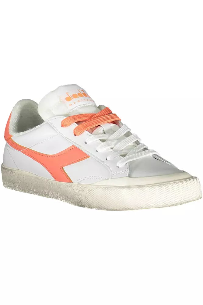 Diadora hvid læder sneaker til kvinder