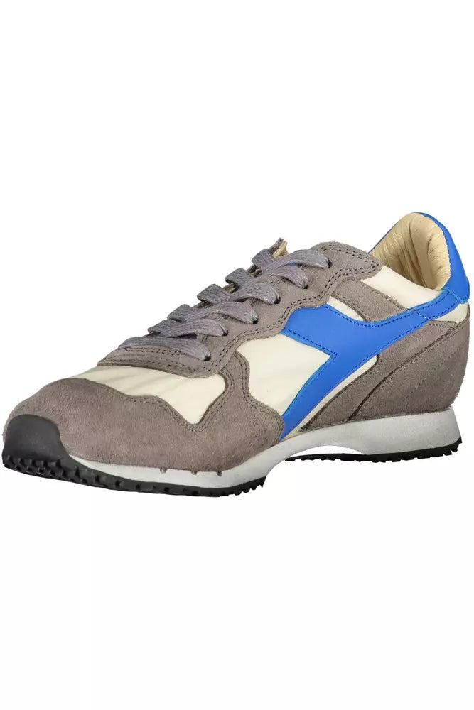 Diadora grå læder sneaker til kvinder