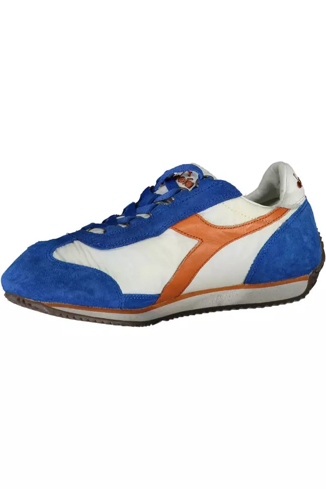 Diadora blå læder sneaker til kvinder