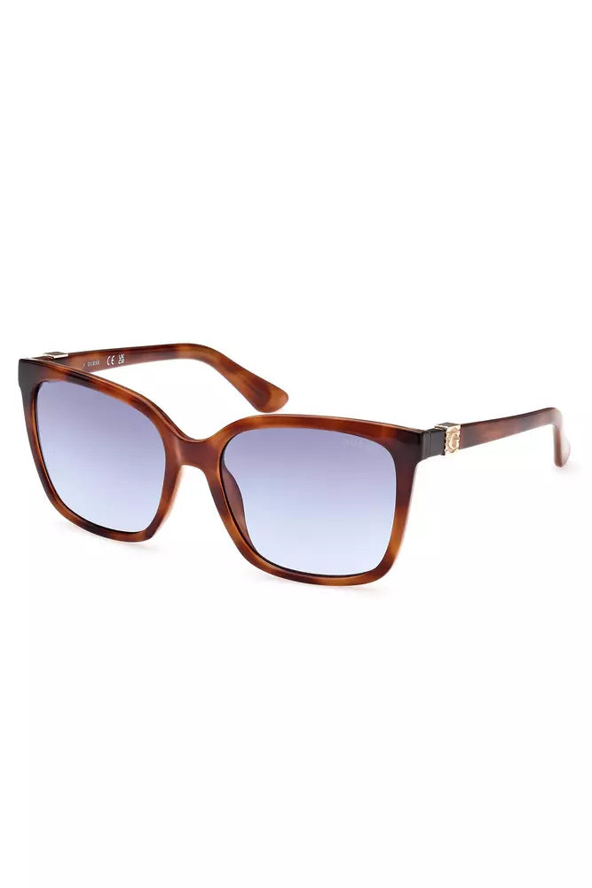 Guess Jeans Brown Injected Women Solbrille