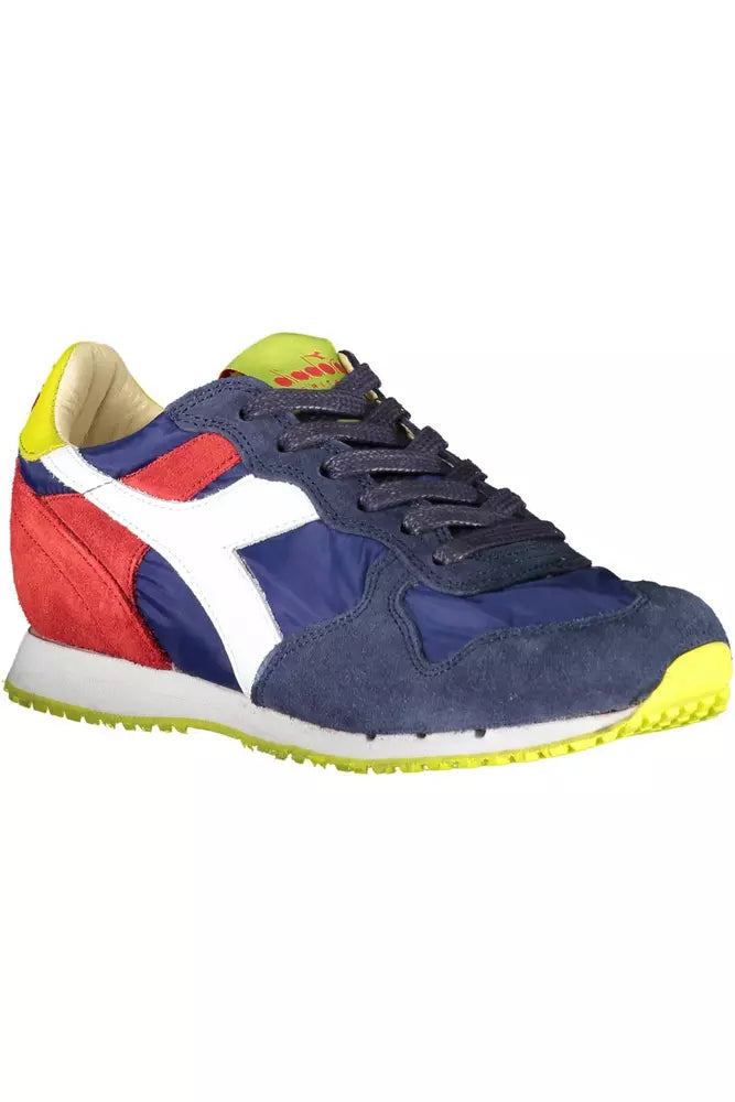 Diadora blå læder sneaker til kvinder