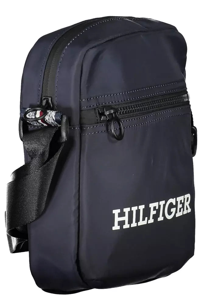 Tommy Hilfiger blå polyester skuldertaske til mænd