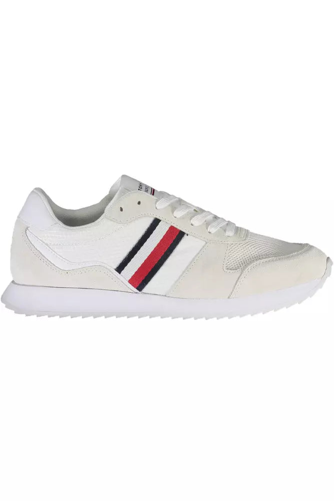 Tommy Hilfiger Hvid Polyester Herre Sneaker