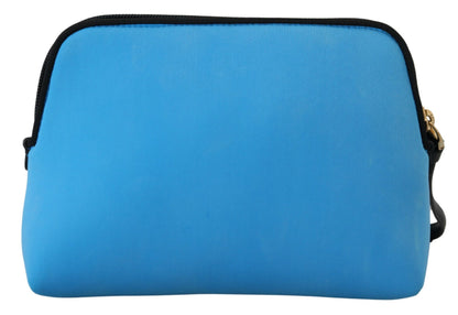 Dolce &amp; Gabbana Elegant Blå Polyamid Pungtaske