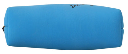 Dolce &amp; Gabbana Elegant Blå Polyamid Pungtaske