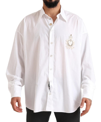 Dolce &amp; Gabbana Elegant Hvid Bomulds Formel Skjorte
