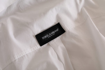 Dolce &amp; Gabbana Elegant Hvid Bomulds Formel Skjorte