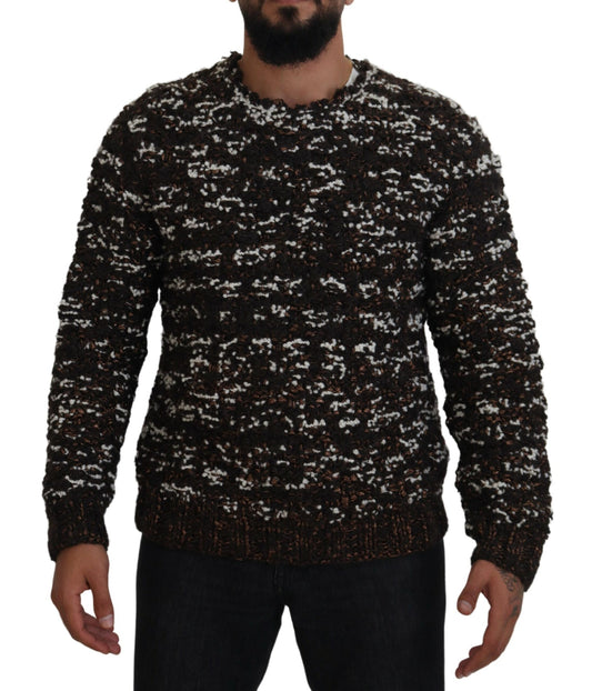 Dolce &amp; Gabbana Elegant Bronze Strikket Pullover