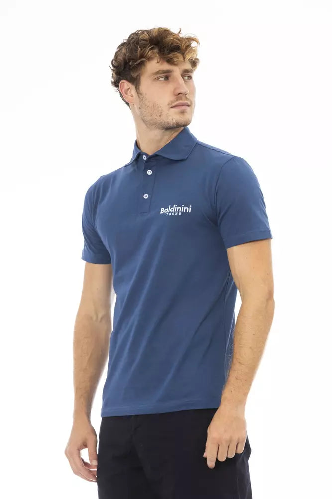 Baldinini Trend Blå Bomuld Polo til mænd