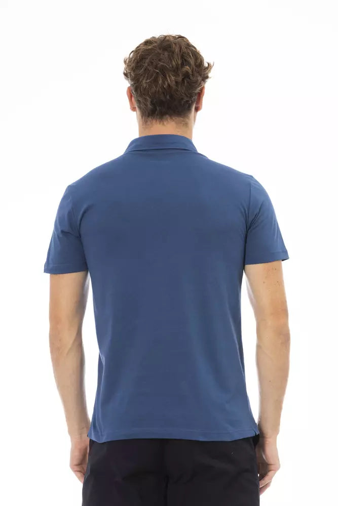 Baldinini Trend Blå Bomuld Polo til mænd