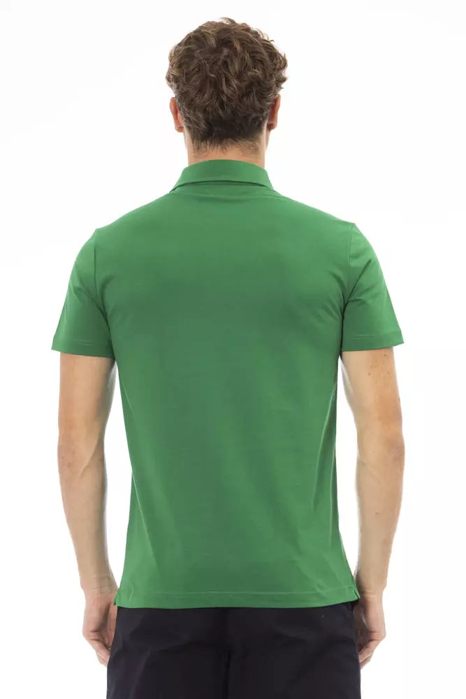 Baldinini Trend Grøn Bomuld Polo til mænd