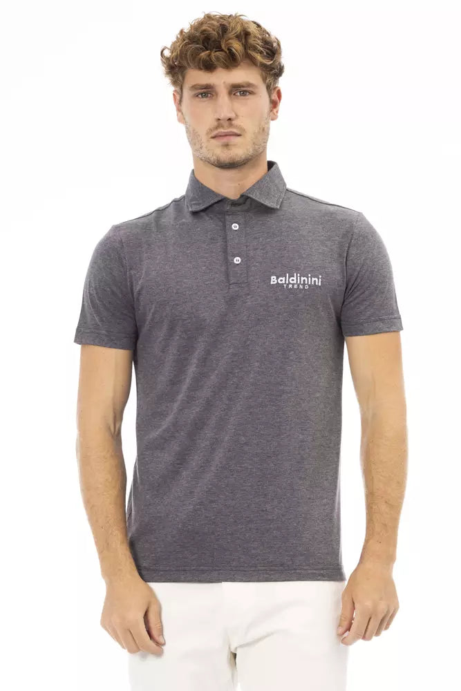 Baldinini Trend Grå Bomuld Herre Poloshirt