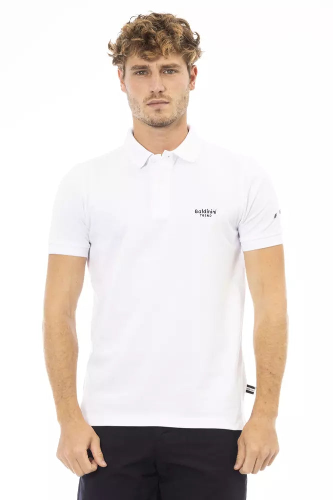 Baldinini Trend Sort Bomuld Herre Poloshirt