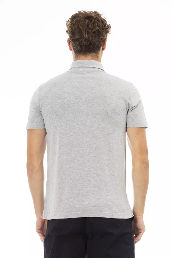 Baldinini Trend Grå Bomuld Herre Poloshirt