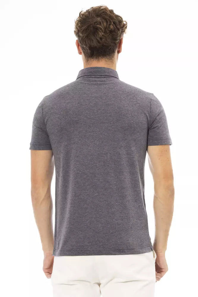 Baldinini Trend Grå Bomuld Herre Poloshirt
