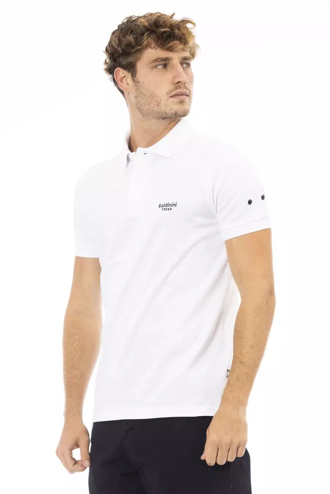 Baldinini Trend Sort Bomuld Herre Poloshirt