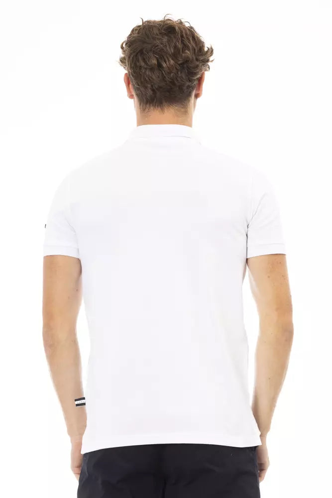 Baldinini Trend Sort Bomuld Herre Poloshirt