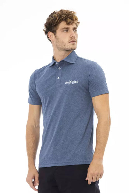 Baldinini Trend Blå Bomuld Polo til mænd