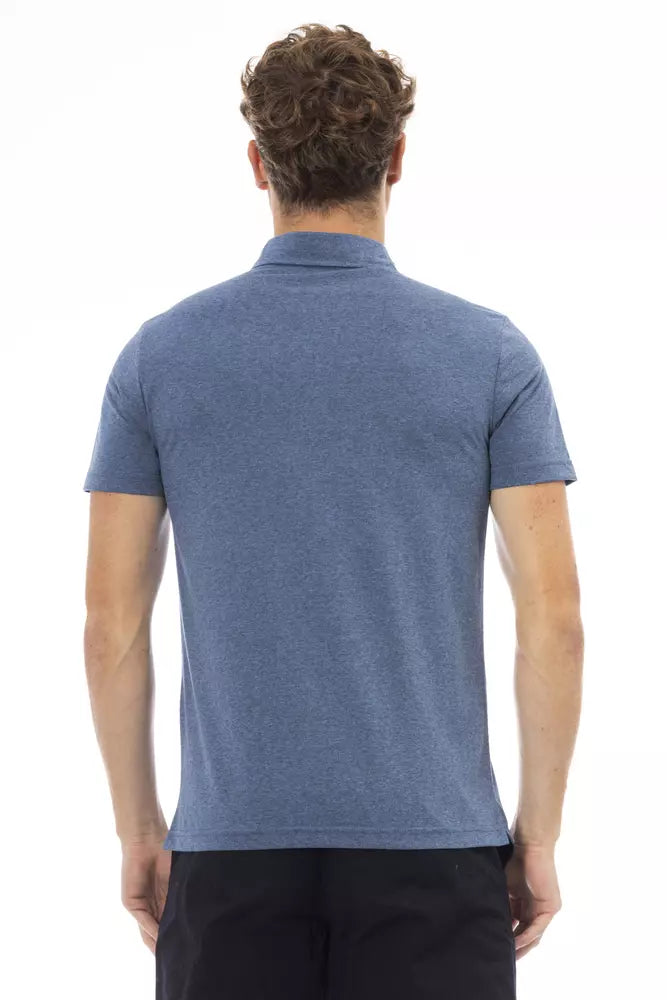 Baldinini Trend Blå Bomuld Polo til mænd