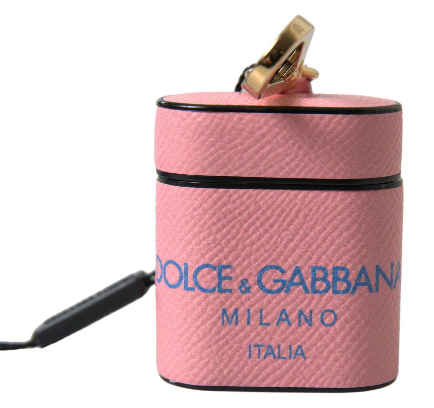 Dolce &amp; Gabbana Chic Calf Læder Airpods etui i Pink