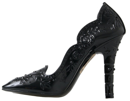 Dolce &amp; Gabbana Elegante Sorte Krystal Askepot Pumps