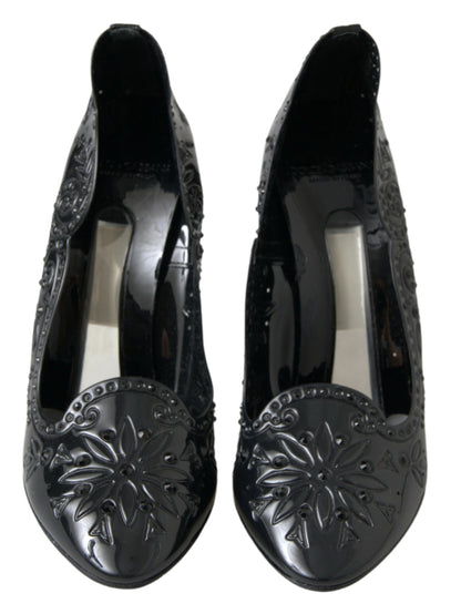 Dolce &amp; Gabbana Elegante Sorte Krystal Askepot Pumps