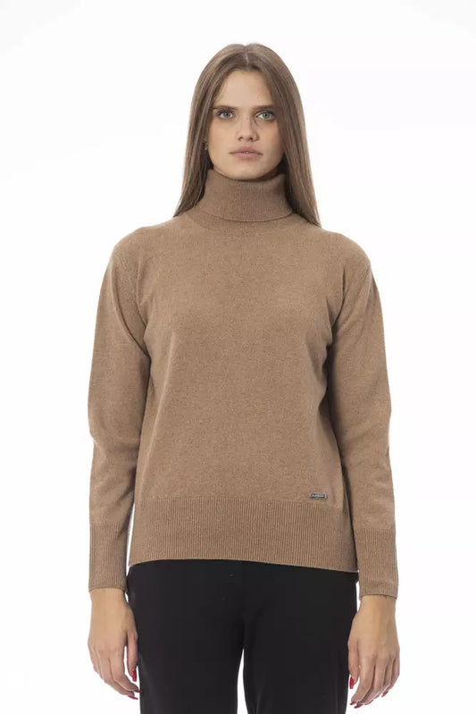 Baldinini Trend Beige Uldtrøje til Kvinder