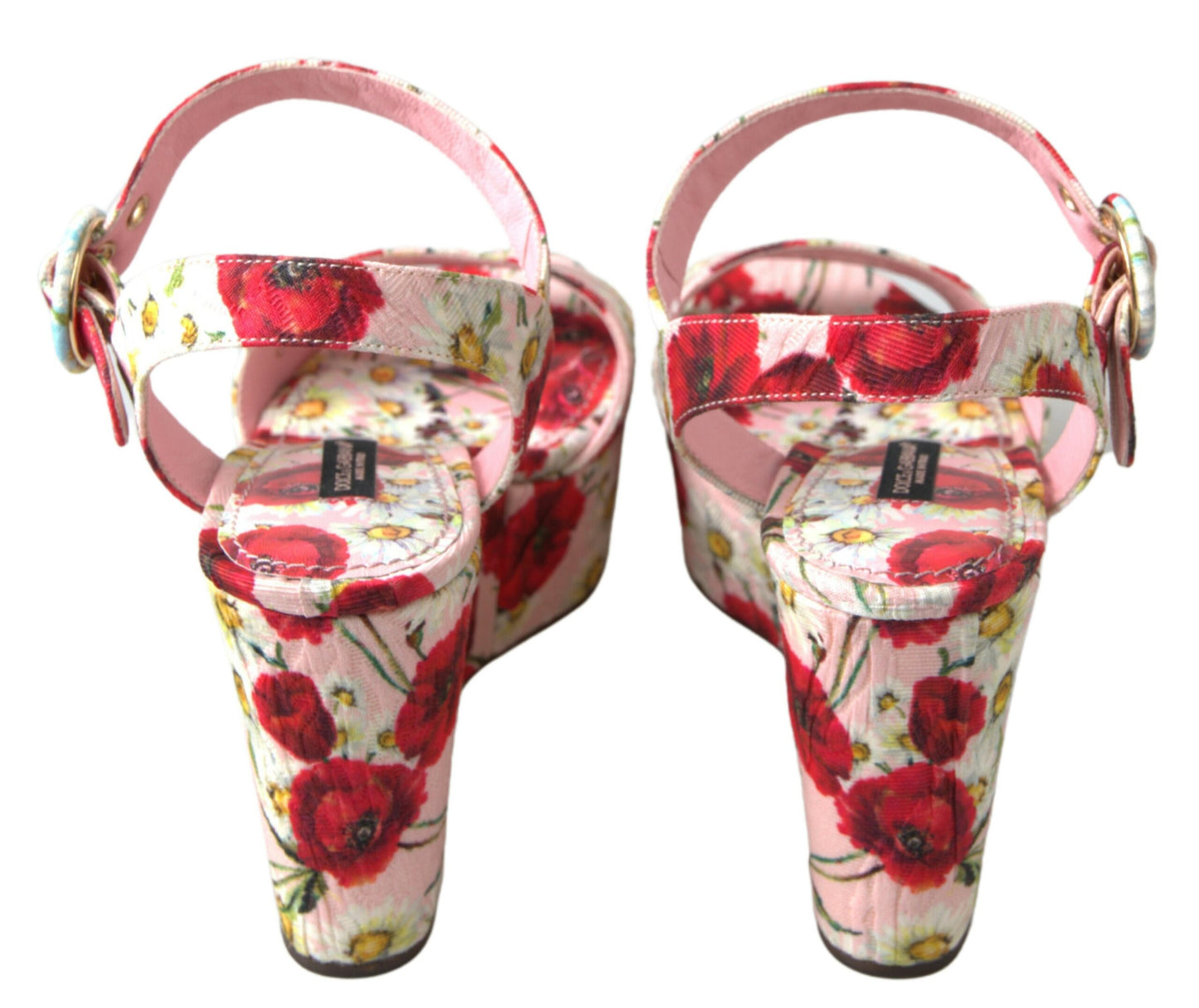 Dolce &amp; Gabbana Blomster-kilehæl med ankelrem