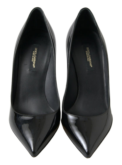 Dolce &amp; Gabbana Elegante Pumps i Laklæder med Høje Hæle