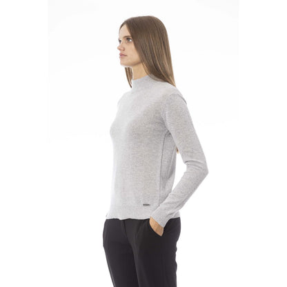 Baldinini Trend Grå Cashmere Dametrøje