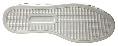 Dolce &amp; Gabbana Elegant Hvid Læder Casual Sneakers