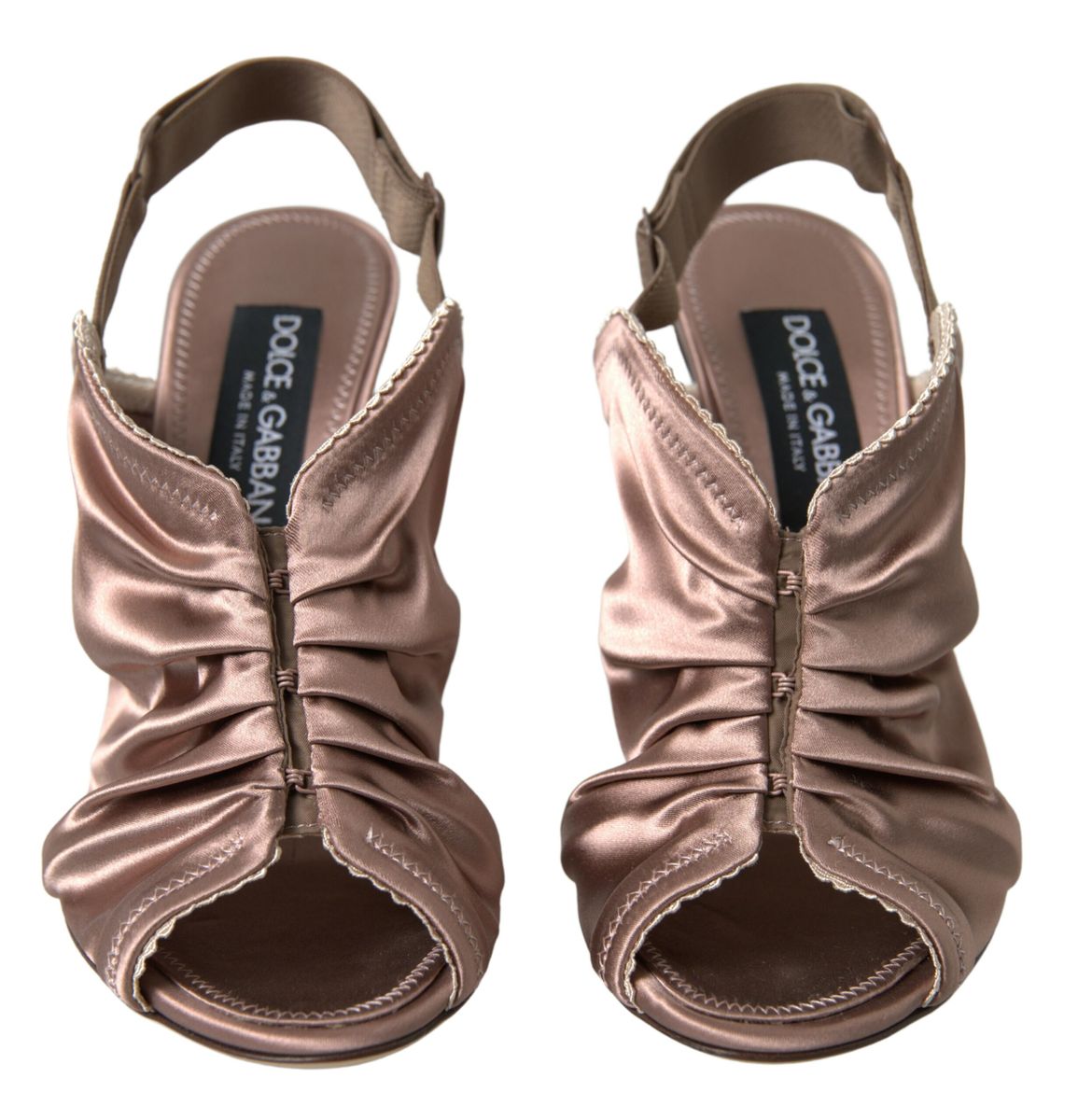 Dolce &amp; Gabbana Elegante Slingback Stilettohæle i Lysebrun