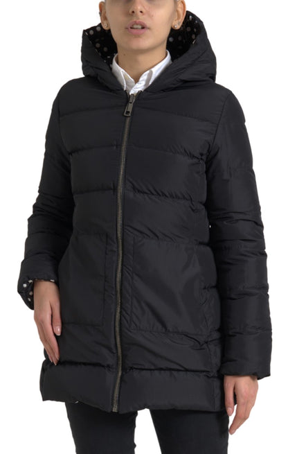 Dolce &amp; Gabbana Elegant Sort Hættetrøje med Lynlås