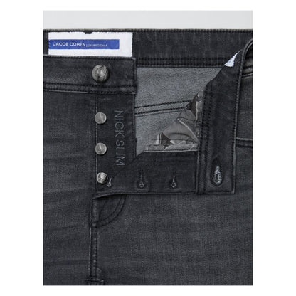 Jacob Cohen Elegante Slim Fit Sorte Stretch Jeans
