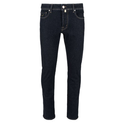 Jacob Cohen Elegante Slim Fit Mørkeblå Designer Jeans
