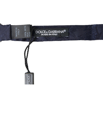 Dolce &amp; Gabbana Elegant Silke Blå Butterfly