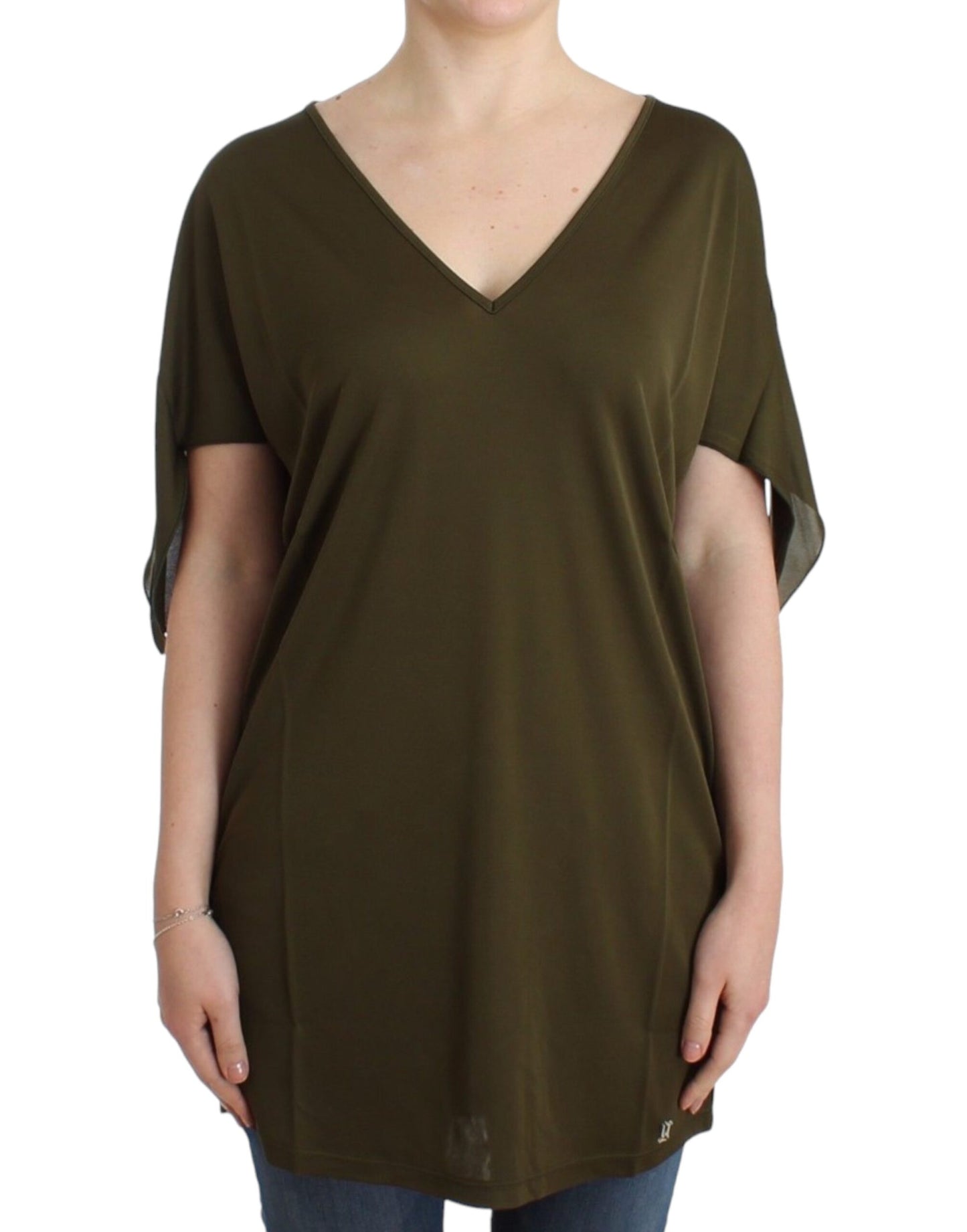 John Galliano Emerald Elegance Rayon Bluse