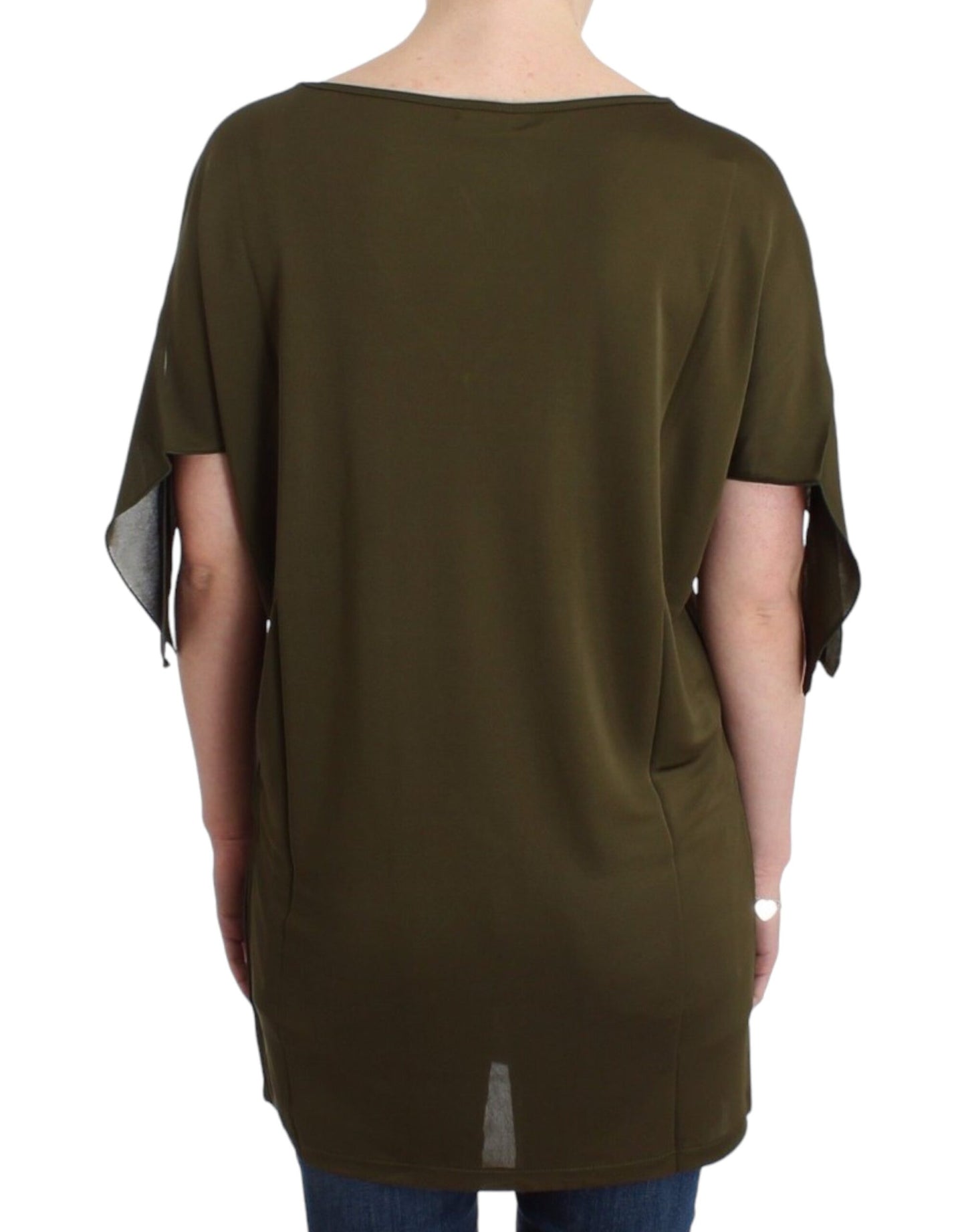 John Galliano Emerald Elegance Rayon Bluse