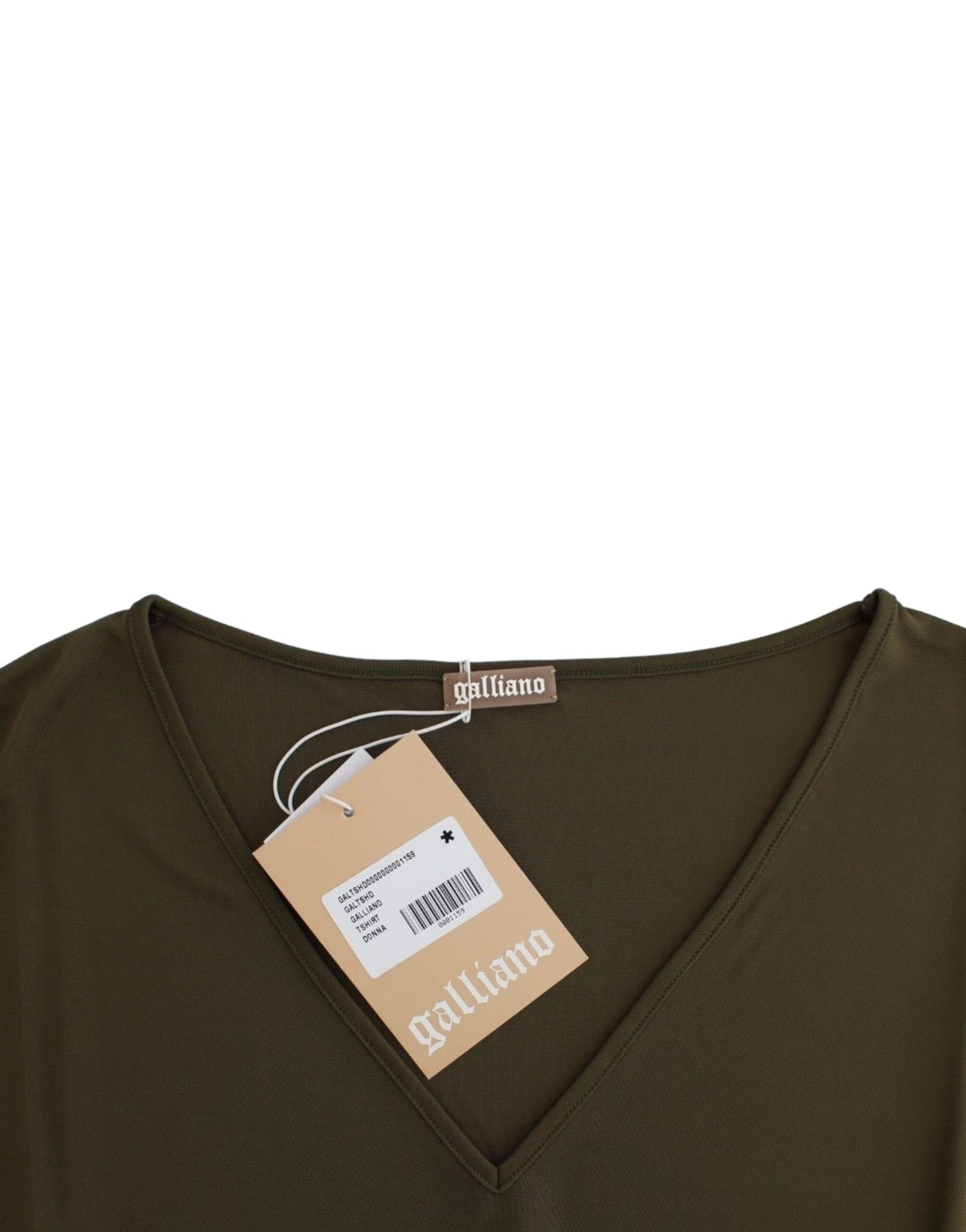 John Galliano Emerald Elegance Rayon Bluse