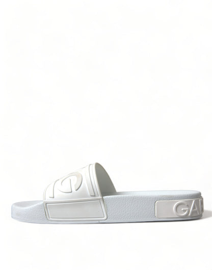 Dolce &amp; Gabbana Elegante Hvide Logo Slides