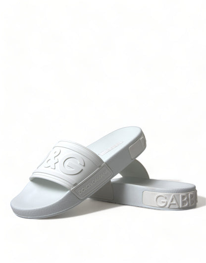 Dolce &amp; Gabbana Elegante Hvide Logo Slides